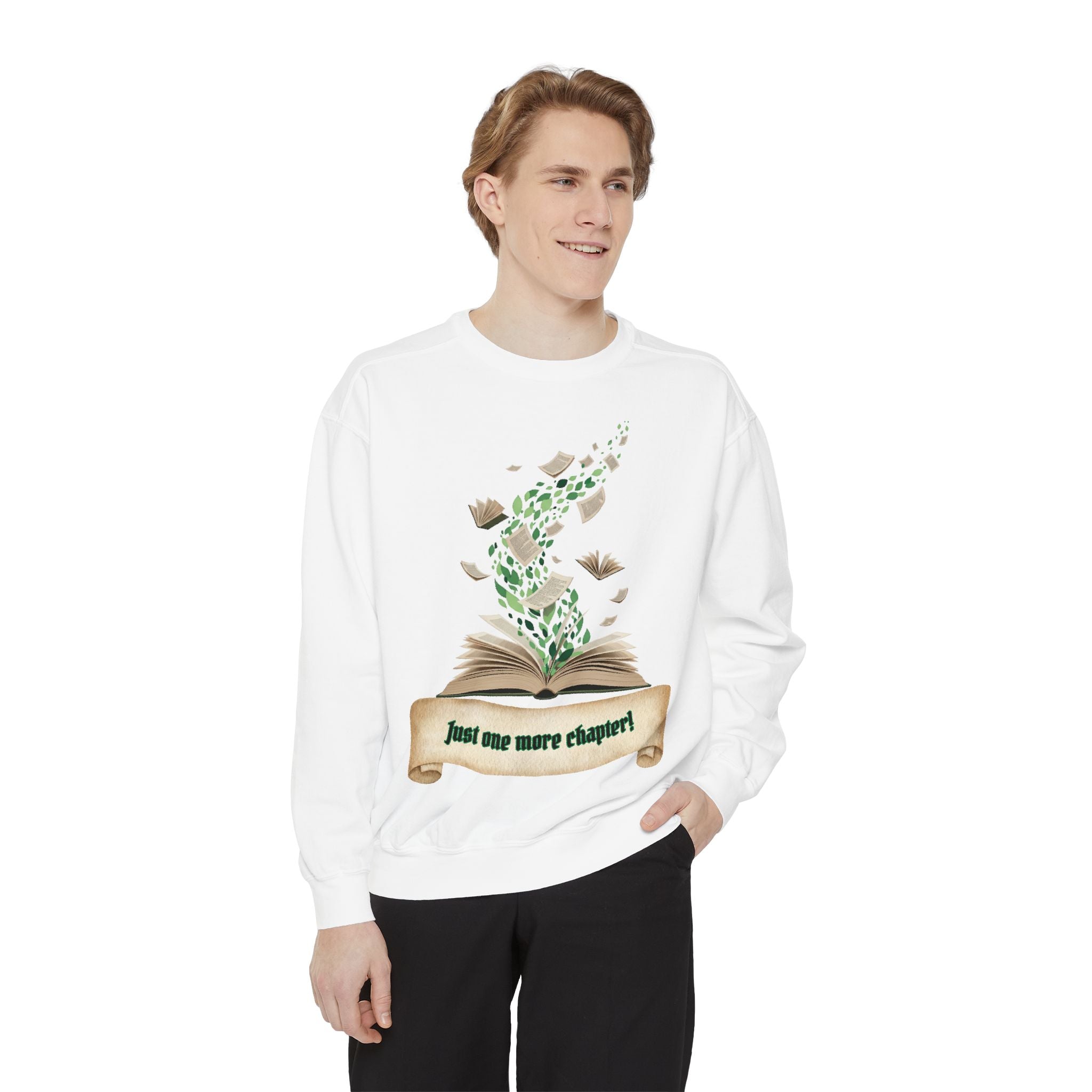 Book Lovers Sweatshirt - Unisex Garment-Dyed