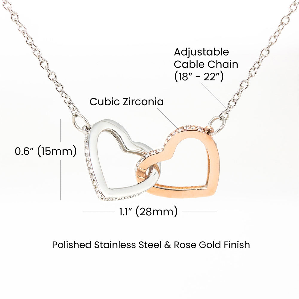 Eternal Love Interlocking Hearts Necklace